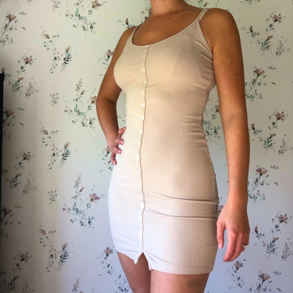 Button Down Mini Dress